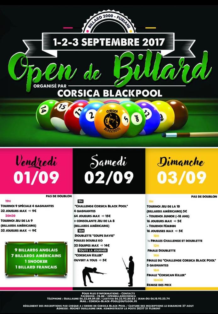 billard 2000 furiani horaires